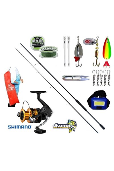 Okuma Wave Power 244cm 15-40gr Shimano Fx4000 Turna Spin Olta Takımı Seti