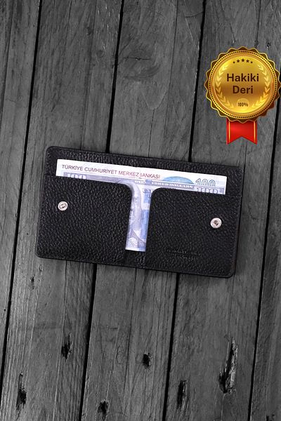 Modica Sazara – Genuine Leather Super Thin Minimalist Wallet, Modern Design, Slim Card Holder