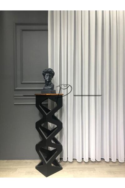 rendecioğlutekstil Tül Perde Yeni Nesil Grek 1. Kalite Etek Kurşun Sarım