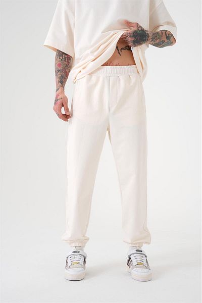 Machinist Ανδρικό Basic Relaxed Jogger White Sweatpants