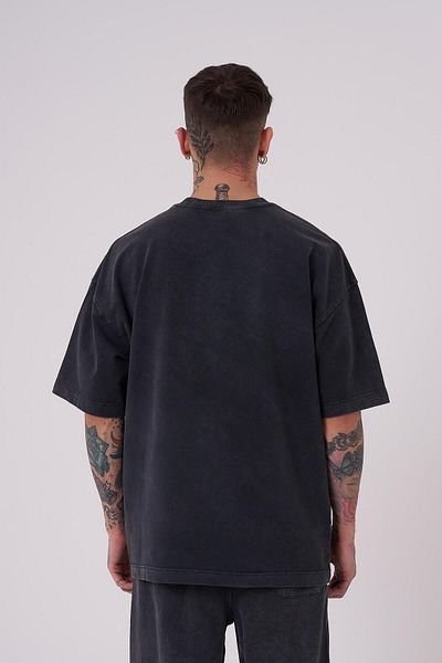Machinist Ανδρικό μπλουζάκι Luxury Washed Basic Oversize Asphalt