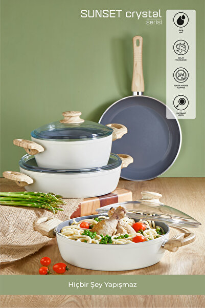 Store Sunset Cyrstal Seramik Karnıyarık Tenceresi 28 Cm