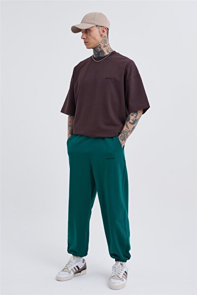 Machinist Ανδρικό φούτερ Basic Oversize Jogger σκούρο πράσινο