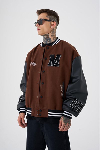 Machinist Ανδρικό μπουφάν Wild Hunt Death Oversize Brown Bomber