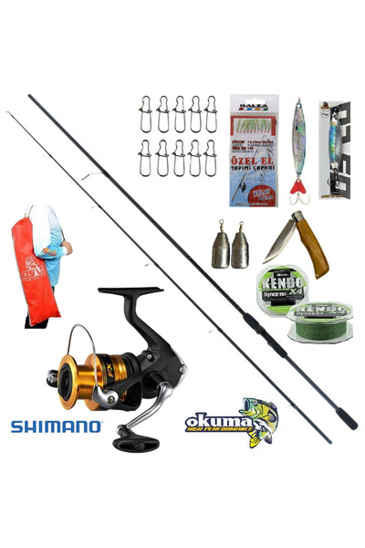 Okuma Wave Power 244cm 15-40gr Shimano Fx4000 Spin Olta Takımı Seti