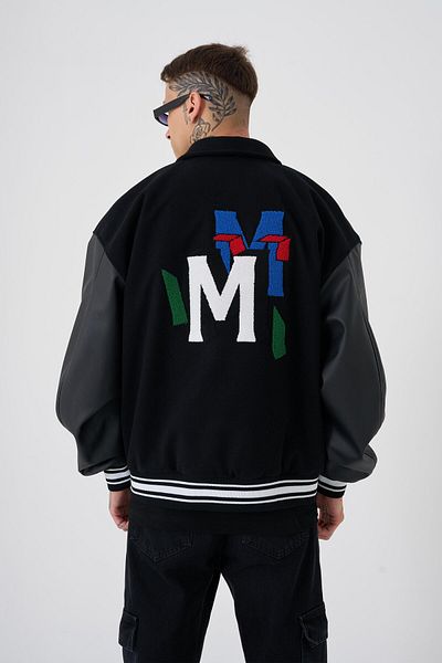 Machinist Ανδρικό MT Oversize Μαύρο Bomber Jacket