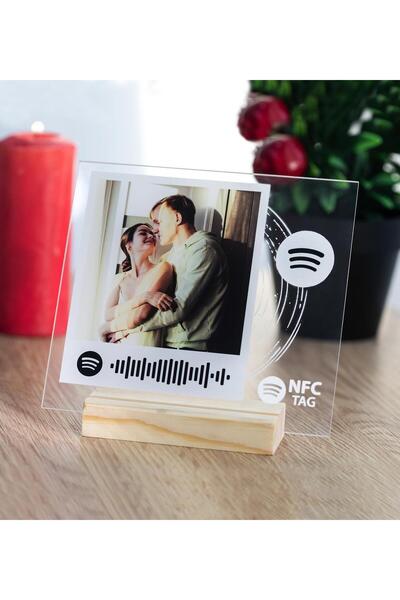 Gift Moda Özelleştirelebilir Fotoğraflı Akıllı NFC Spotify Plak