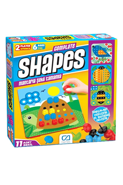 CA Games Complate Shapes 4+ Yaş Çocuklar için Eğlenceli-Eğitici-Öğretici Moza...