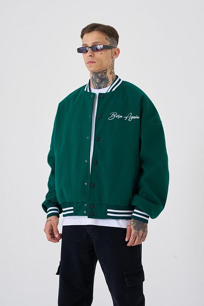 Machinist Ανδρικό μπουφάν Born Again Style Oversize Green Bomber