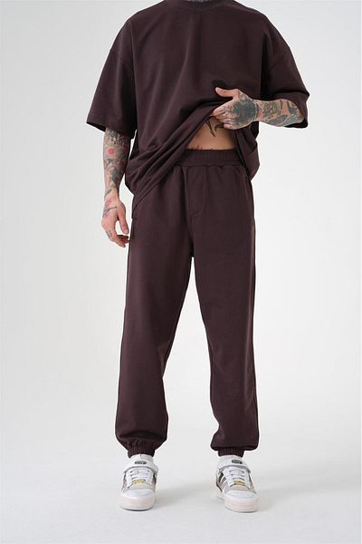 Machinist Ανδρικό φούτερ Basic Relaxed Jogger Brown