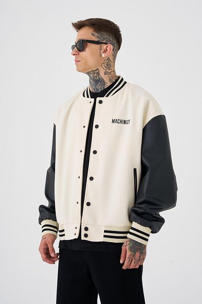 Machinist Ανδρικό μπουφάν Deer Oversize Ecru Bomber