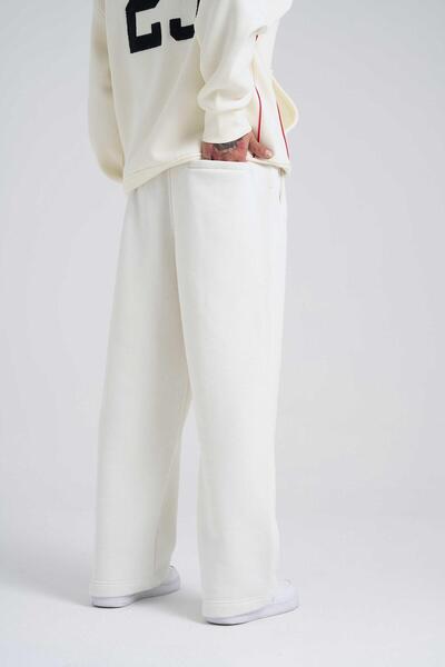 Machinist Ανδρικό παντελόνι Line Baggy oversized Ecru