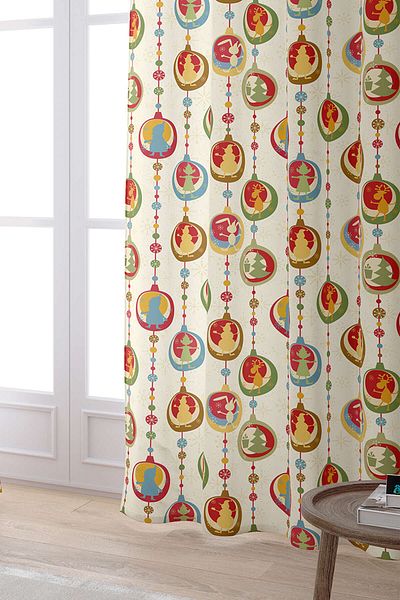 Cango Home Red Green Christmas Themed Digital Printed Curtain Cgh845-pr