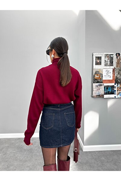 ESRAHELVACI High-Rise Diamond Patterned Sweater