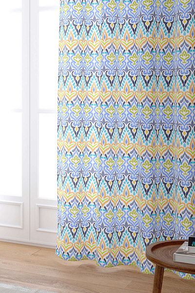 Cango Home Μπλε Ethnic Bohemian Digital Printed Κουρτίνα Cgh493-pr