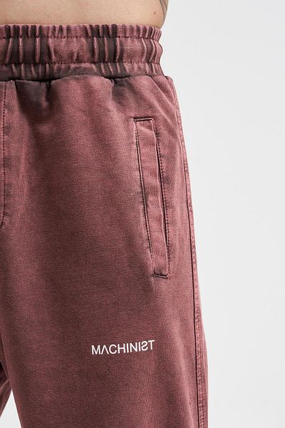 Machinist Χαλαρωμένο πλενόμενο Luxury Basic Jogger Sweatpants καφέ