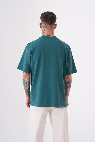 Machinist Ανδρικό μπλουζάκι Basic Washed Relaxed Dark Green