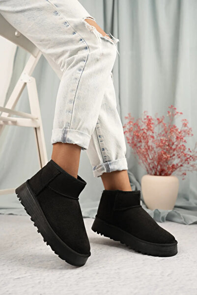 MODA Mini Kürklü Yüksek Taban Bot