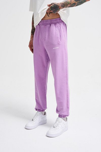 Machinist Ανδρικό φούτερ Jogger Lilac Luxury Basic Washed
