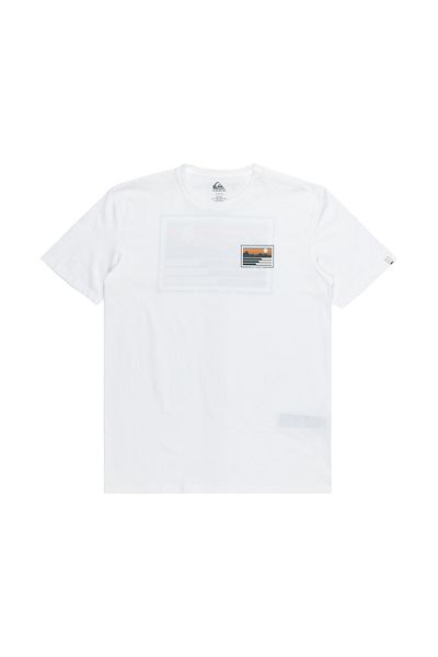 Quiksilver Land and Sea Men's White T-Shirt Men's T-Shirt Eqyzt07669