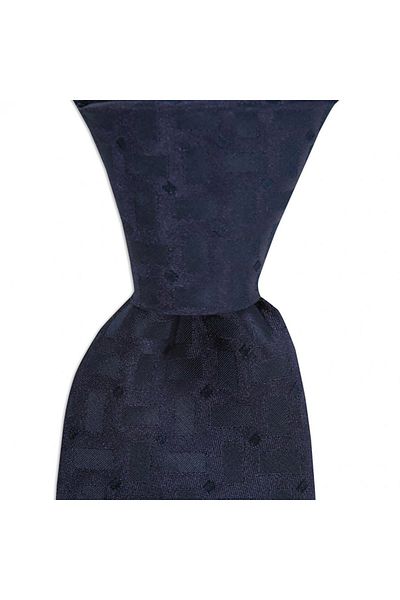 1001 Kravat Men's Gift Set with Wooden Box, Navy Blue Silk Tie and Bamboo Socks