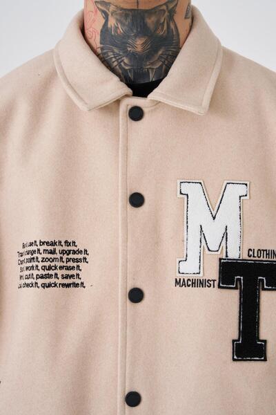 Machinist Чоловічий oversize бежевий бомбер