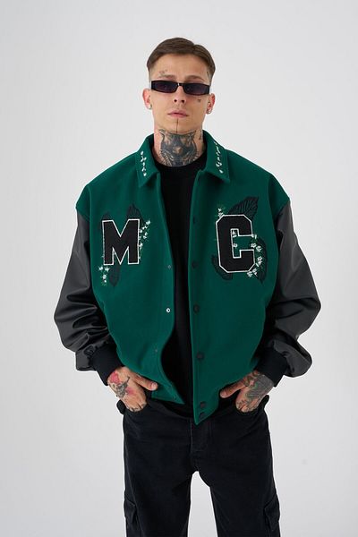 Machinist Ανδρικό μασίφ MC Oversize Green Bomber Jacket