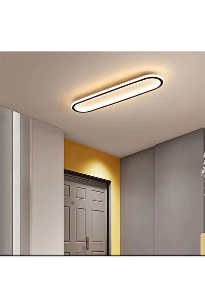 Vonalight 3 Işık Renkli, Balkon,Koridor,giyinmeodası,Tavan Lamba,Avize, Aydınlatma, Ön Şerit Siyah, 16x60cm