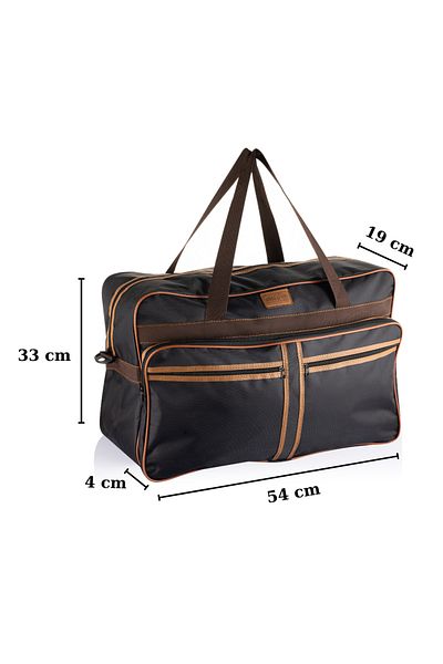 NS reliable Černá středně velká unisex taška do ruky a přes rameno s kapsami a popruhem Sportovní fitness cestovní taška - 45x33x18