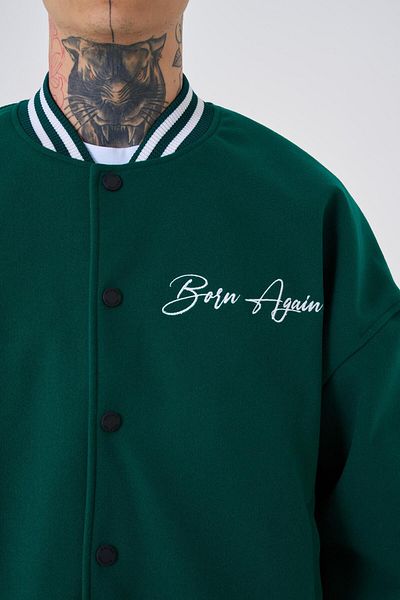 Machinist Ανδρικό μπουφάν Born Again Style Oversize Green Bomber