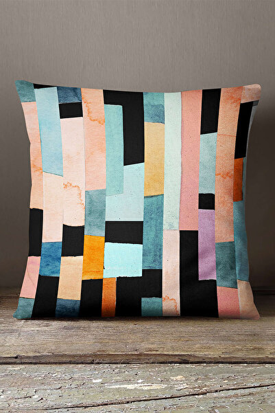 INSENSE HOME Кадифе Babyface Помаранчевий Різнокольоровий Абстрактний Подушка...