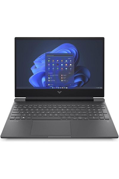 HP كمبيوتر محمول للألعاب Victus 15-fb1002ne، شاشة 15.6 بوصة FHD، معالج AMD Ryzen 5 من الجيل السابع، ذاكرة وصول عشوائي سعتها 8 جيجابايت، قرص SSD سعة 512 جيجابايت