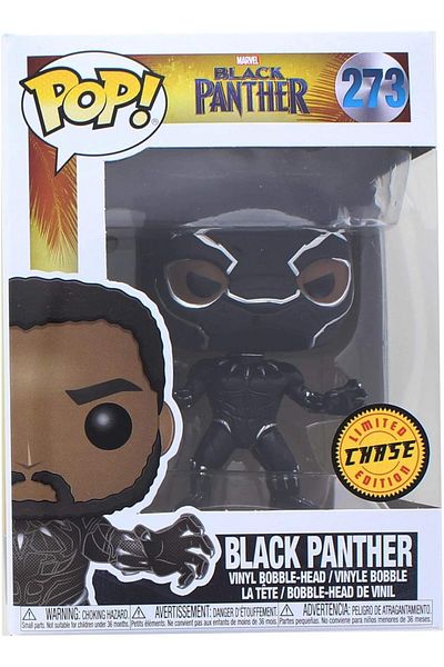 Funko Marvel Black Panther - Masked Black Panther Limited Edition Chase Variant Vinyl Figure