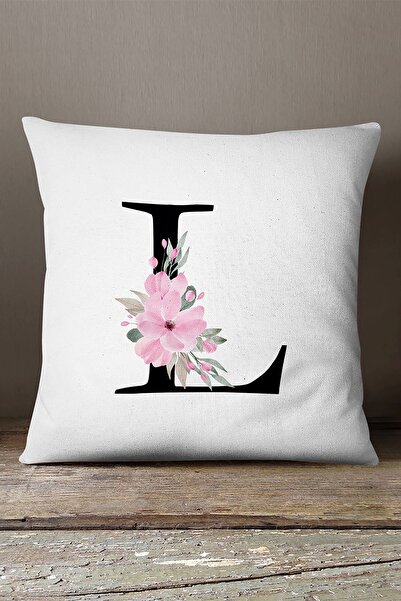 INSENSE HOME Somot Babyface dvostrano ružičasto cvetno slovo Navlaka za jastu...