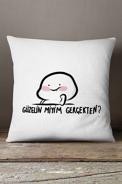 INSENSE HOME Βελούδινο Babyface Λευκό Μαύρο Μοντέρνο Μαξιλαροθήκη Μαξιλαροθήκης Ψηφιακής Εκτύπωσης - Cgh396