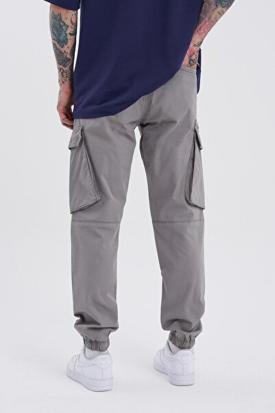 Machinist Grey Jogger Jean - Ανδρική τσέπη Cargo
