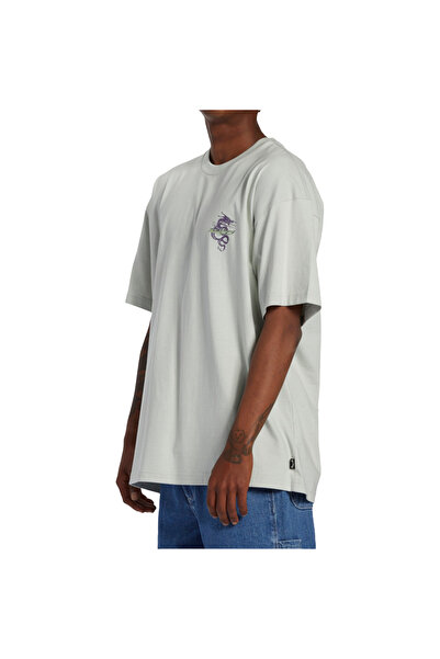 BİLLABONG Enter The Drago Tees Ανδρικό γκρι μπλουζάκι ΑΝΔΡΙΚΟ T-SHIRT ABYZT02312