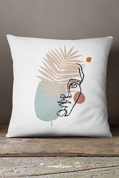 INSENSE HOME Βελούδινη Babyface Λευκή Μαύρη Μοντέρνα Μαξιλαροθήκη Ριχτάρι - Cgh150