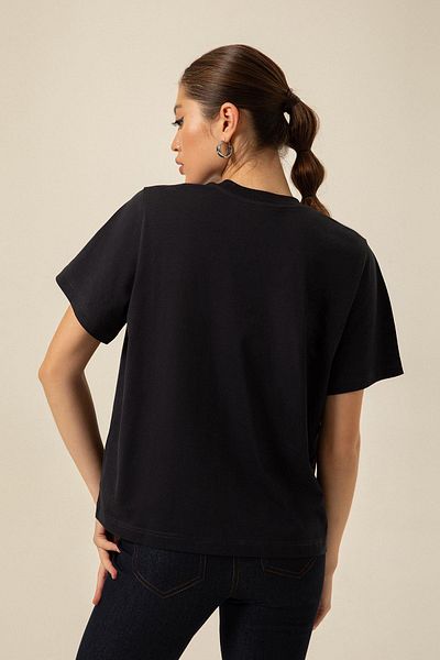 rue Μπλουζάκι Navy Blue Basic Flowy