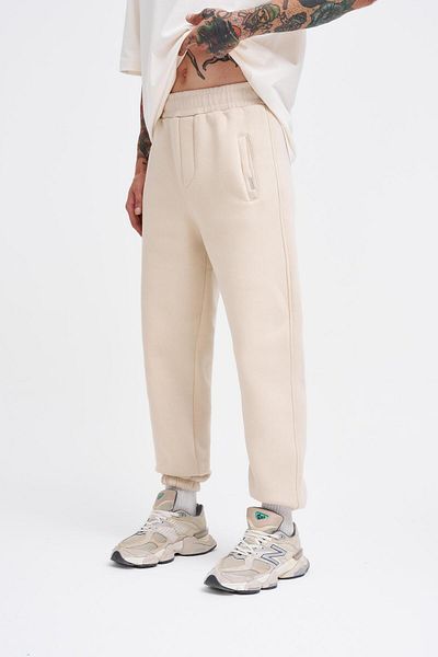 Machinist Ανδρικό φούτερ Basic Jogger Relaxed Light Beige
