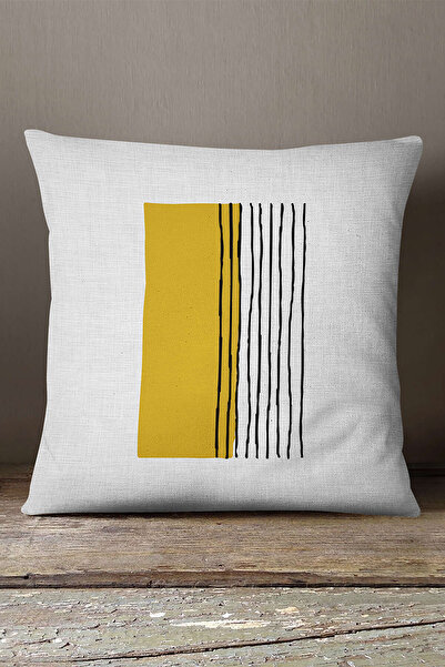 INSENSE HOME Кадиффе Babyface Жовтий Чорний Сучасний Абстрактний Візерунок Ци...