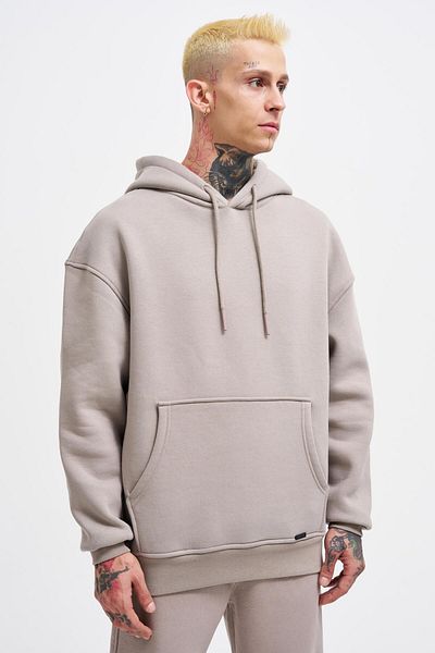 Machinist Ανδρικό φούτερ Basic Hooded Oversize ανοιχτό γκρι