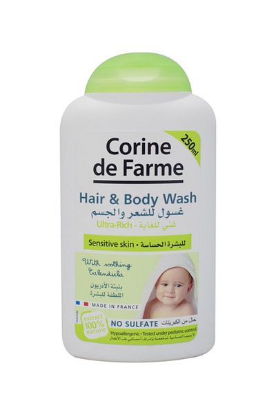 CORINE DE FARME Baby Hair & Body Wash Sulfate Free 250ML
