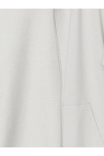 LC Waikiki Lcw Kids Gray Melange Hooded Boy Zippered Sweatshirt