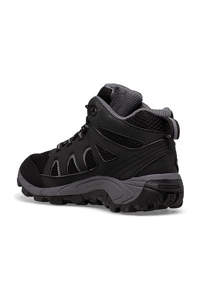 Merrell Oakcreek Mid Lace Wtrpf Boy's Black Boots Boy's Boots Mk265426