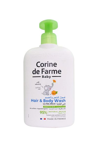 CORINE DE FARME Baby Hair & Body Wash Sulfate Free 500ML