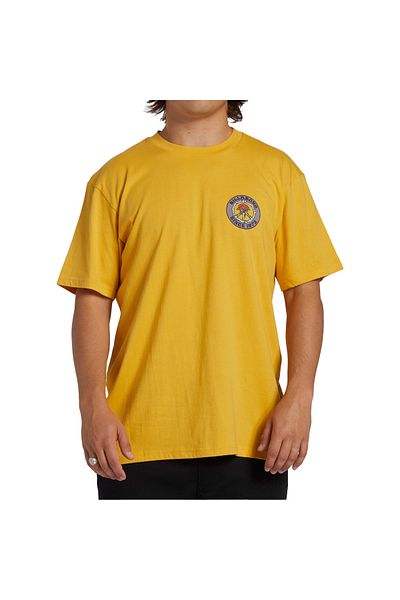 BİLLABONG Billabong Billabong Bonez Men's Yellow T-Shirt Men's T-Shirt Abyzt02264