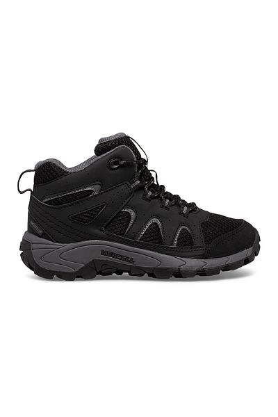Merrell Oakcreek Mid Lace Wtrpf Boy's Black Boots Boy's Boots Mk265426