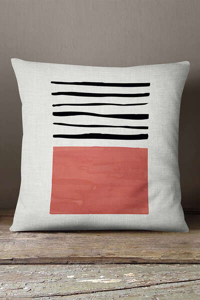 INSENSE HOME Кадифе Babyface Помаранчево-коричнева сучасна подушка з абстракт...