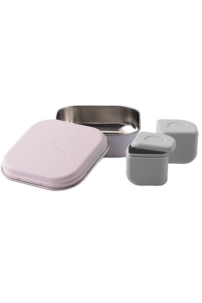Miniware Σετ cutie cu 2 silipods pentru mancare bebelusi Miniware Grow bento,...
